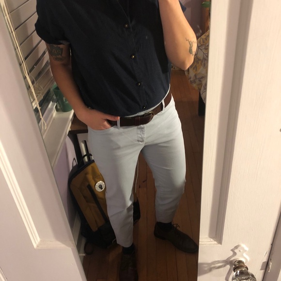 💚3/$13 Baby blue cropped Old Navy slacks - Picture 3 of 12